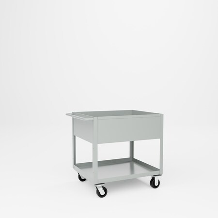 Pucel Tray Top Box Truck, 30 in W x 36 in D x 37 in H, 12 in Deep Box, Gray TT-3036-12P