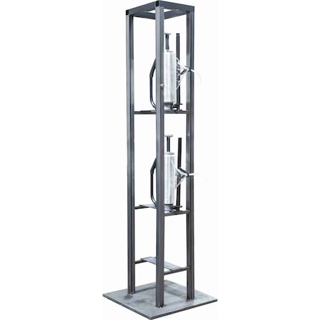 Encore Packaging Roping Mast Pallet Tower for Pre-Stretch Film - 2-3 in core, 12-20 in Roll range EP-892