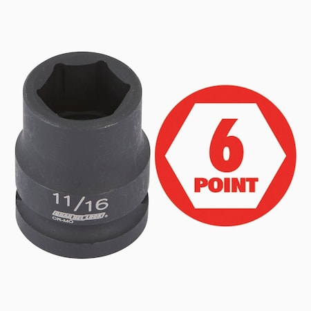 Channellock Standard 3/8'' Drive 6-Point Shallow Impact Driver Set, 8-Piece S2315800800000003