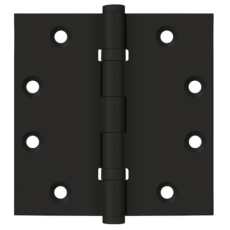Deltana 4-1/2in x 4-1/2in Square Hinge; Ball Bearings; Black Finish DSB45B19