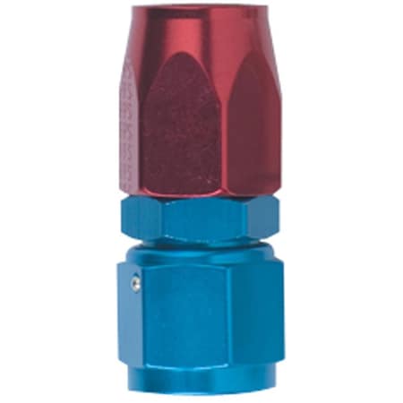 Geared2Golf 100106 -6 AN Straight Power Flow Hose End - Blue & Red GE3606558