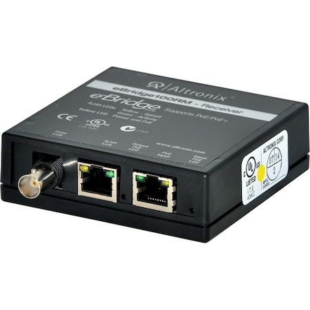 Altronix PoE Extender, 4-3/8" L x 3-1/2" W, Black EBRIDGE100RM