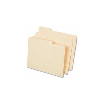 Universal Top Tab File Folders, 1/3-Cut Tabs: Assorted, Letter Size, 0.75 in. Expansion, Manila, 50PK UNV18104