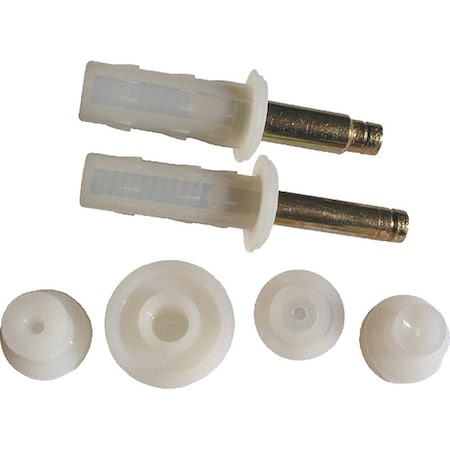 Johnson Hardware Door Pivot and Guide, Steel, Zinc, Top Mounting 1832PPK3