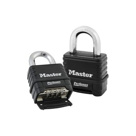 Master Lock Co Resettable Black Die-Cast Padlock Boxed 1178