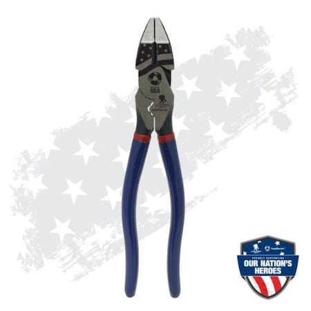 Southwire Wounded Warrior Project 9 in. L High-Leverage Side Cutting Plier 67038040
