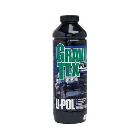 U-Pol GRAVITEX PLUS UP0722 HS Stone Chip Protector, 1 Liter Bottle, White, 4 to 6 hr Curing 722
