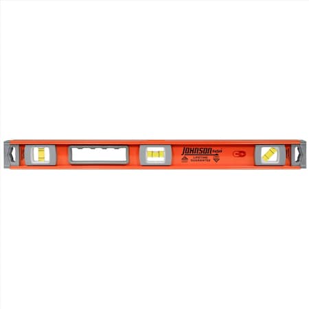 Johnson Level & Tool Johnson 24 in. Aluminum Magnetic I-Beam Level 3 vial 1254-2400