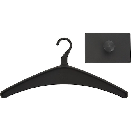 Quartet Single Post Magnetic Hook, Black QRT2015M