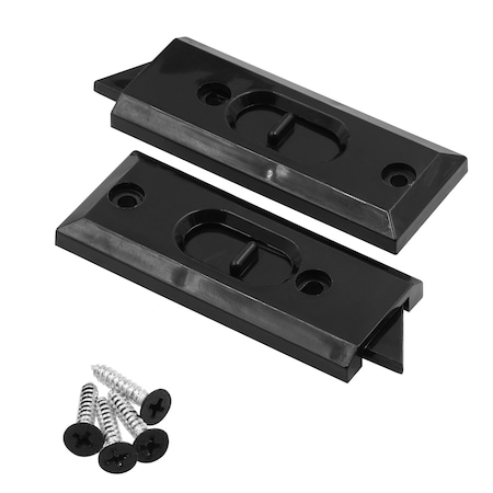 Prime-Line Vinyl Window Tilt Latch, Matte Black, 2PK F 27228