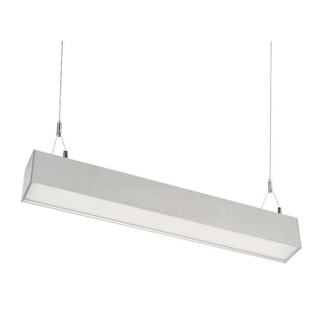 Keystone Linear Arch Fixture with Direct & Indirect Lighting | 2ft | Power and Color Selectable| Silver| 0-10 KT-LALED20PS-2A-8CSF-VDIM-S