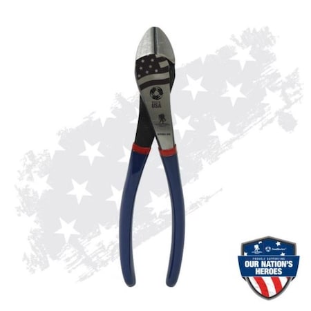 Southwire Wounded Warrior 8 in. L High-Leverage Angled Head Diagonal Pliers 67038340