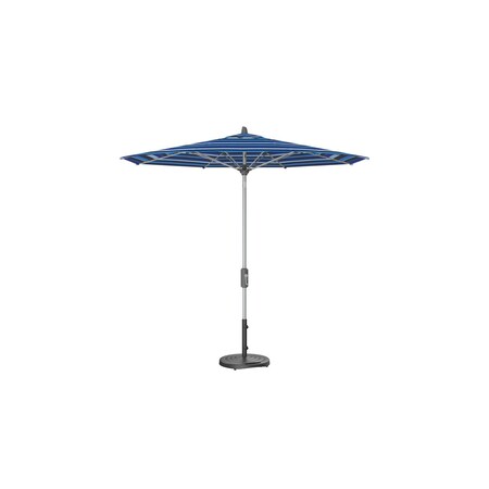 Treasure Garden 9 ft Patio Umbella, aluminum, fiberglass ribs, outdoor, Milano Cobalt Stripe UM840-SS 56080 Milano Cobalt Stripe