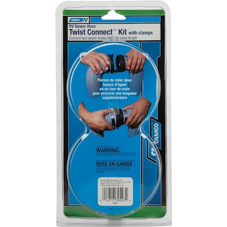Camco 3'' Twist Connect RV Sewer Hose Connector 39543