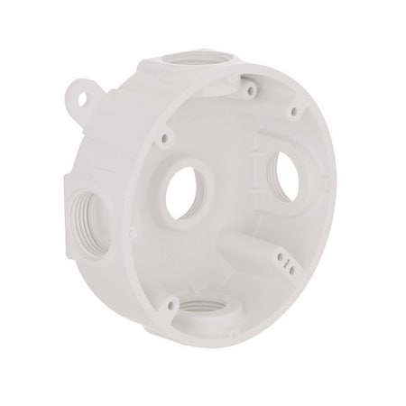 Hubbell ROUND WP BOX NM WHT 1/2IN OTLT PRB57550WH