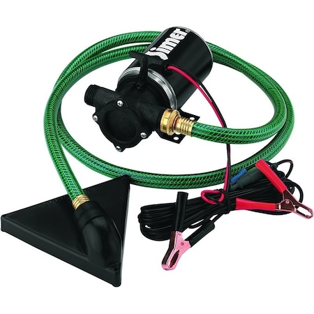 Simer Non-Submersible Utility Pump, 12 VDC, 0.0833 hp, 1/8 in Outlet, 450 gph BW85P