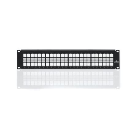 Leviton 48-Port Panel Unloaded Hd, Quickport W/Wire Mgmt Bar, Black 2U 49255-H48