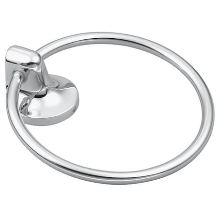 C S I Donner Moen Aspen Series Towel Ring, 6.186 In Dia Ring, 22 Lb, Zinc, Polished Chrome, Screw Mounting 5886CH