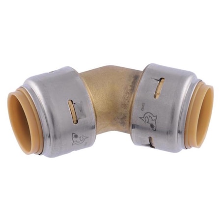 Sharkbite SharkBite Push to Connect 3/4 in. 3/4 in. D Brass 45 Degree Elbow UR656A