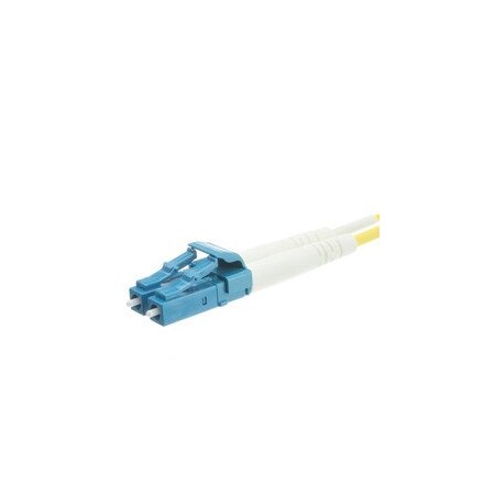 Cable Wholesale LC/UPC OS2 Duplex 2.0mm Fiber Optic Patch Cord, OFNR / LSZH, Singlemode 9/125, Yellow Jacket, LCLC-01209