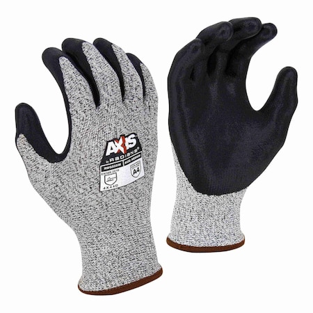 Radians Cut Resistant Coated Gloves, A4 Cut Level, Foam Nitrile, L,  RWG555TL