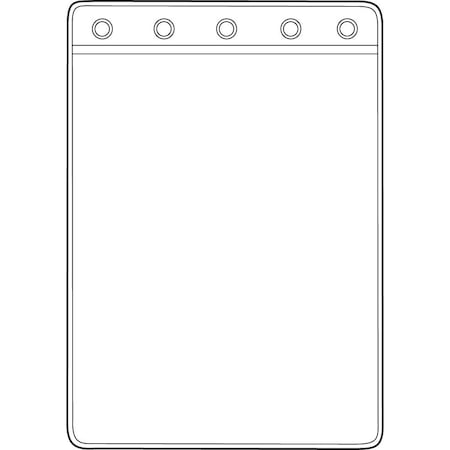 Omnimed 1 Pocket For Top Opening Binders, 8 3/4" x 11" Pocket, 10PK 251147