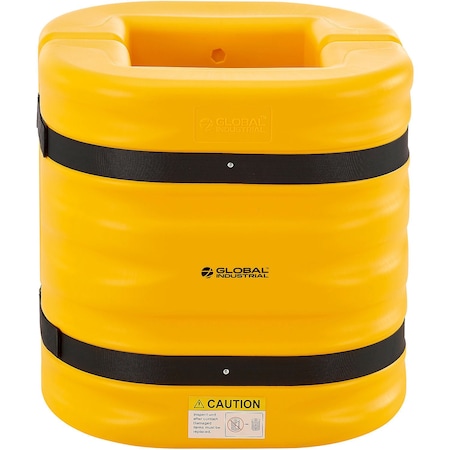 Global Industrial Column Protector, 12" Opening, 24" High, Yellow 670830YL
