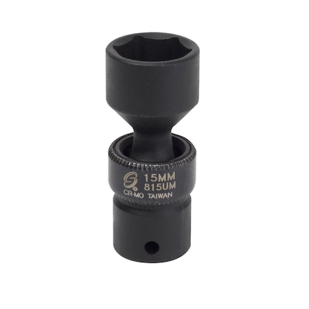 Sunex 1/4 in Drive 15Mm Universal Impact Socket 815UM