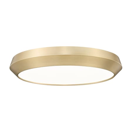 Z-Lite Quasars Modern Gold 1 Light Flush Mount 7701F20-MGLD-LED