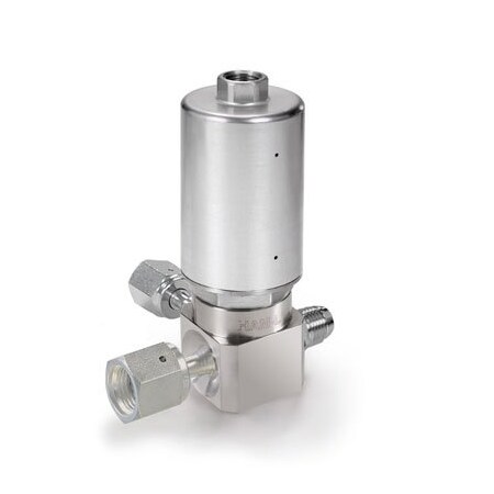Ham-Let Actuated Valve, 1/4 X 1/4 in, 3 Port UCV HM30-4VKC-GF4GF4GM4
