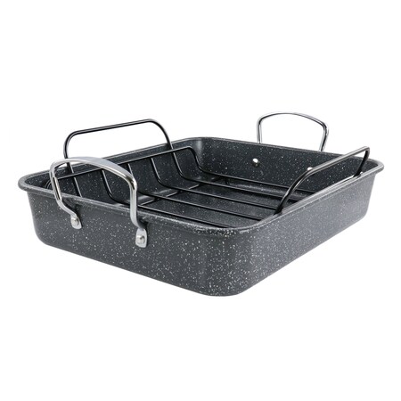 Kenmore 16.5 Inch Large Carbon Steel Roaster With Rack 137390.02