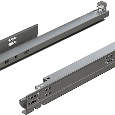 Blum 18in. Full Extension Zinc Soft-close Tandem Drawer Slide, 100 Lbs Weight Rating, PR 563H4570B