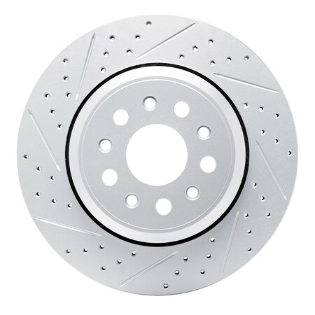 Dynamic Friction Co DFC Geoperformance Rotor - Drilled and Slotted 830-79003L