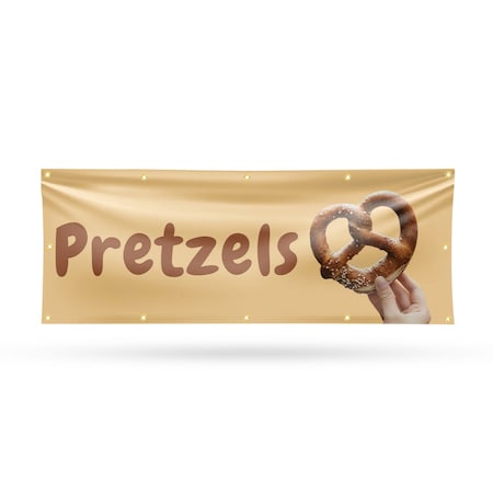 Signmission Pretzels, 48 Inch x 120 Inch, Vinyl Banner B-120-30816