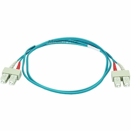 Monoprice OM3 FIBER OPTIC CABLE - SC/SC UL 50/125 TYPE MULTI-MODE 10GB AQUA 15M 11431