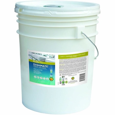 Ecos Liquid Dish Soap, 5 gal, Bucket, Concentrated, Unscented PL9721/05