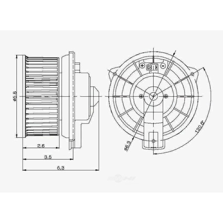Global Parts Distributors Blower Motor 2311627