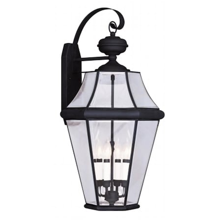 Lighting Business 4 Light Outdoor Wall Lantern in Black LI367142