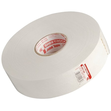 Usg Joint Tape, 500 ft L, 2-1/16 in W, 0.01 mm Thick, Solid, White 382198010/222634