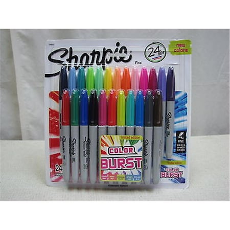 Workstationpro SA  Fine Tip Permanent Marker- Assortment Color, 24PK TH3483841
