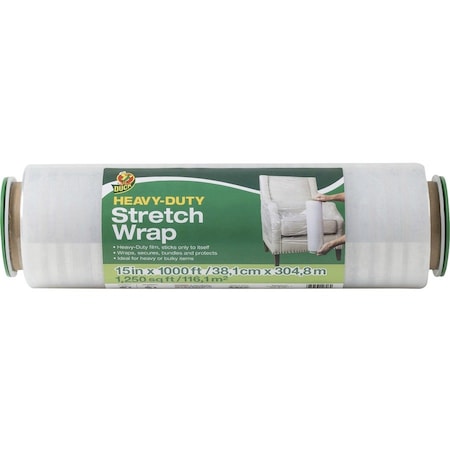 Duck Brand Heavyduty Stretch Wrap, No Color DUC285709