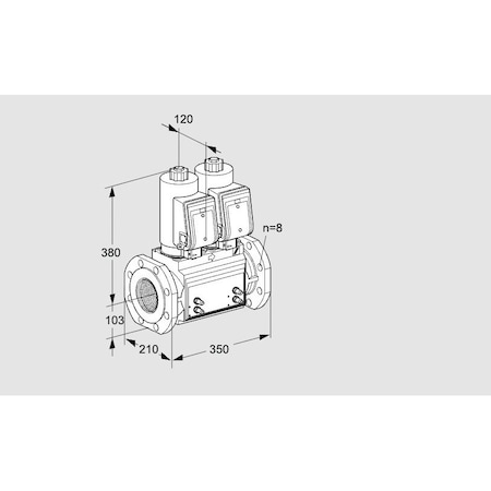 Honeywell Kromschroder Solenoid Gas Safety Valve – VCS Series, 500 mbar, IP65, SIL 3 Certified KS88204846