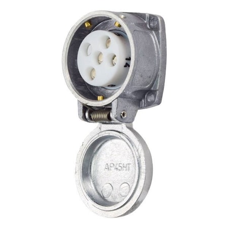 Meltric Pin & Sleeve Receptacle, 30 A, 480V AC, Three Phase, 3 Pole, Screw Terminals Wire Connection Type 09-24043-185