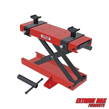 Extreme Max 5001.5047 1100 lbs Motorcycle Scissors Jack - Narrow 5001.5047