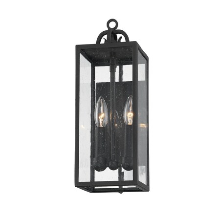 Troy Lighting Caiden 2 Light Wall Sconce 5.5 In. Forged Iron B2061-FOR