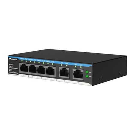 Luminys 4-Port PoE Cloud Managed Gigabit Switch (PoE+) SML-6GPA