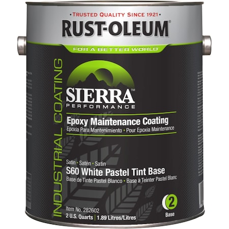 Rust-Oleum Interior Paint, Water, Water-based Acrylic Base, White, 1 gal 282602