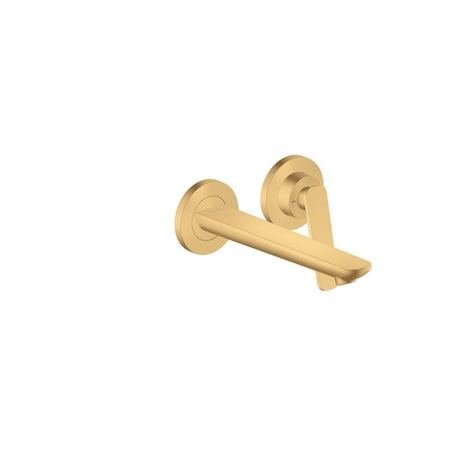 Axor Citterio C Wall-Mounted Single-Handle Faucet, 1.2 GPM in Brushed Gold Optic 49110251