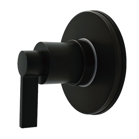 Kingston Brass Single-Handle Six-Way Diverter Valve with Round Trim Kit, Matte Black KS4030NDL
