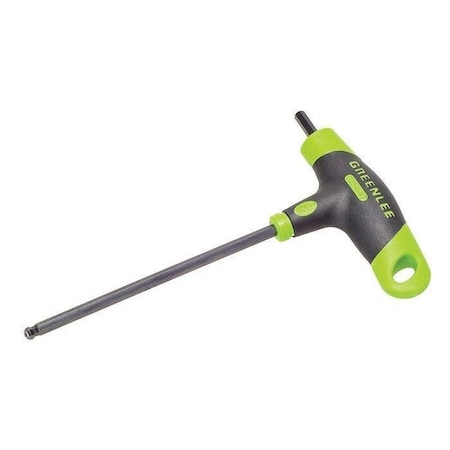 Greenlee SAE Plain Ball Hex Key Hex Key, 3/16" Tip Size, 4 23/32 in Long, 2 1/32 in Short 0254-47